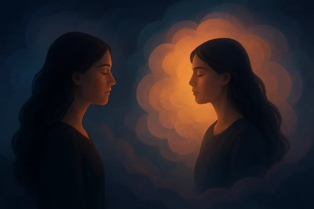 Dream illustration: Identical twin appears in dream