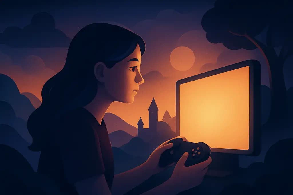 Dream illustration: Inside a video game