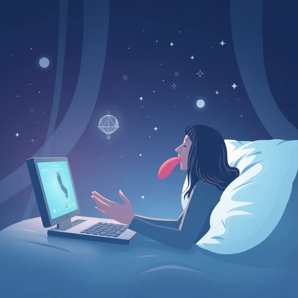 Dream illustration: Internet freezes your tongue