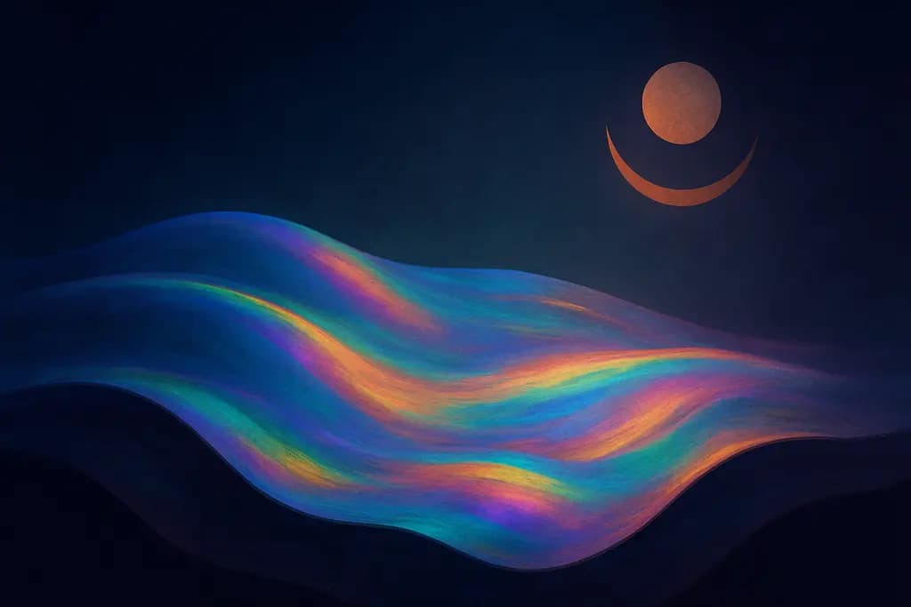 Dream illustration: Iridescent surface