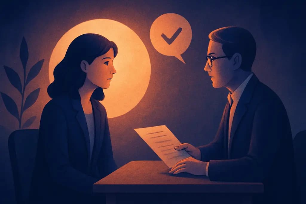 Dream illustration: Job interview or audition