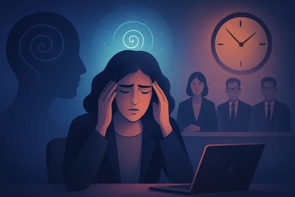 Dream illustration: Job interview panic