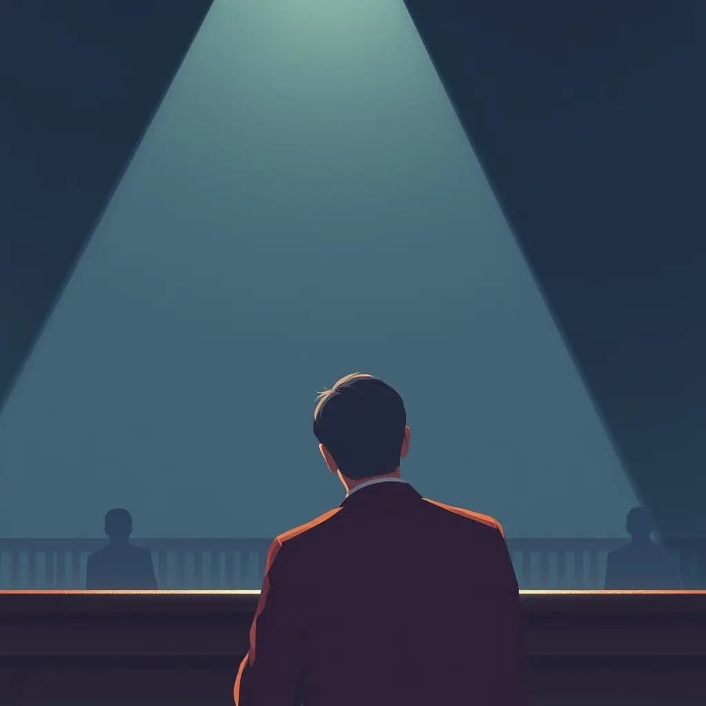Dream illustration: Jury looks away from you