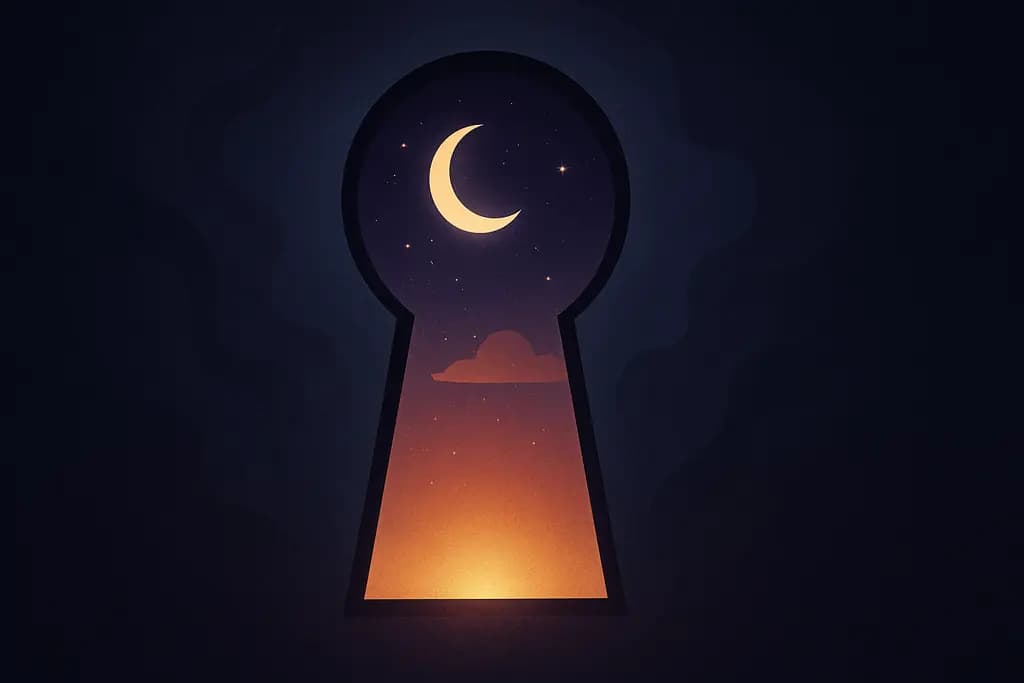 Dream illustration: Keyhole with no key