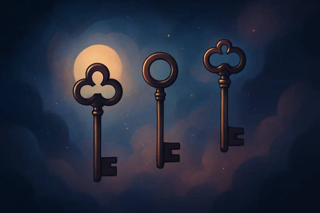 Dream illustration: Keys that don't fit any lock