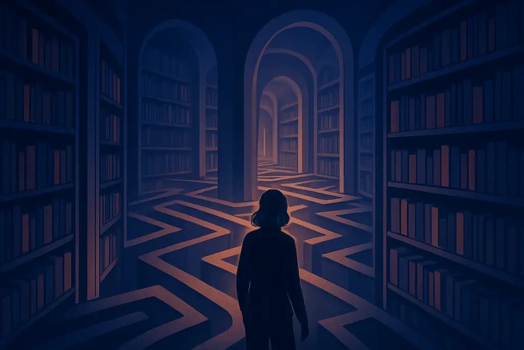 Dream illustration: Labyrinthine Library