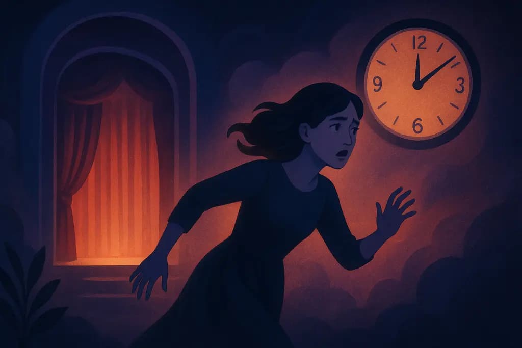 Dream illustration: Late for a performance dream