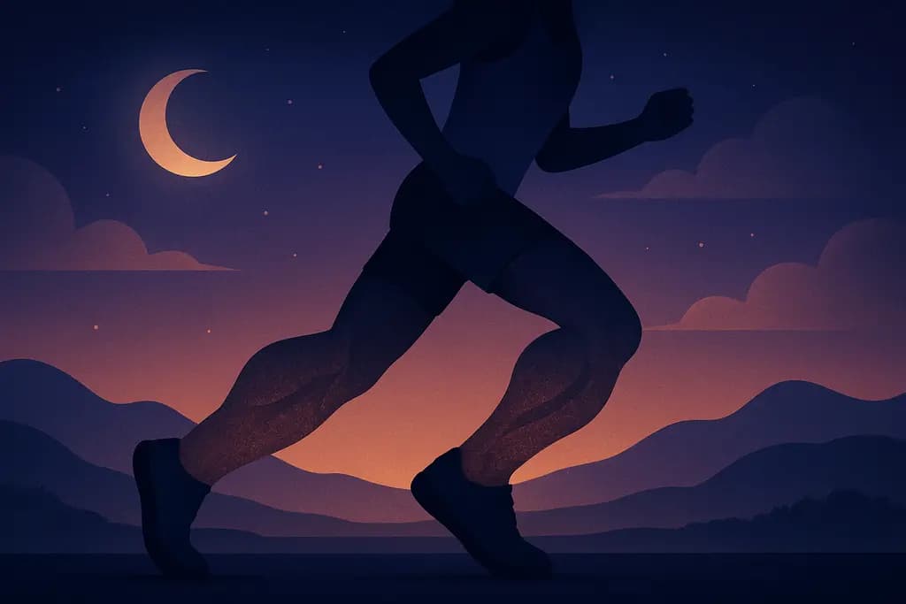 Dream illustration: Legs feeling heavy while running