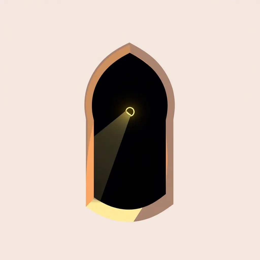 Dream illustration: Light Through a Keyhole
