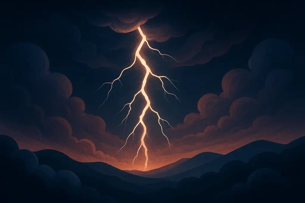 Dream illustration: Lightning storm