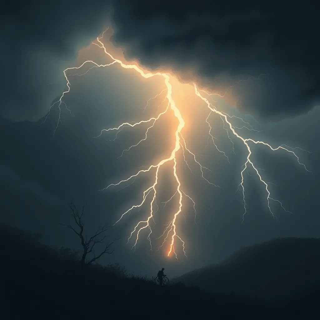 Dream illustration: Lightning strike