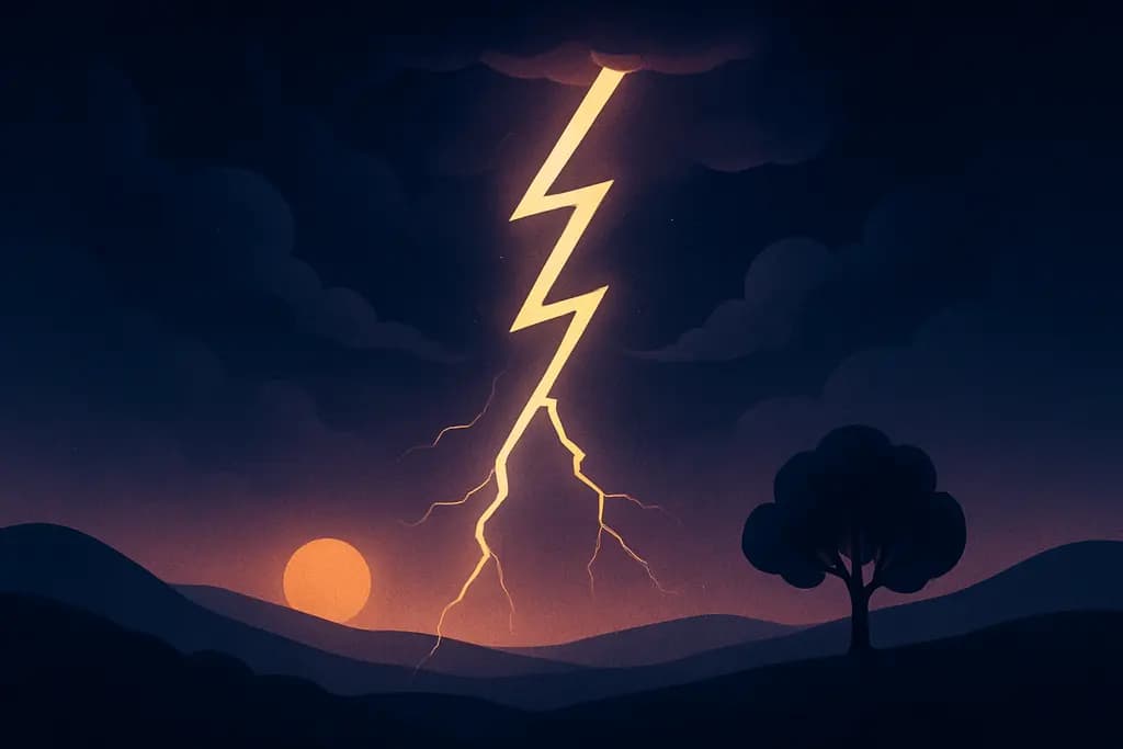 Dream illustration: Lightning Strikes
