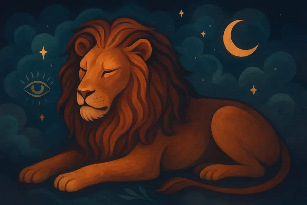 Dream illustration: Lions