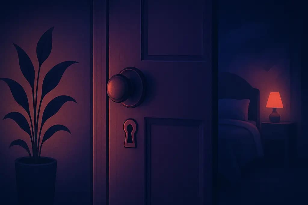 Dream illustration: Locked bedroom door