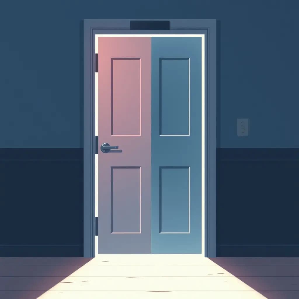 Dream illustration: Locked classroom door