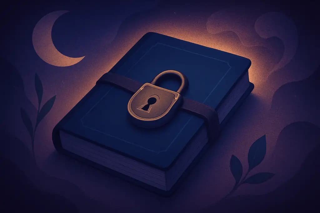 Dream illustration: Locked diary or journal