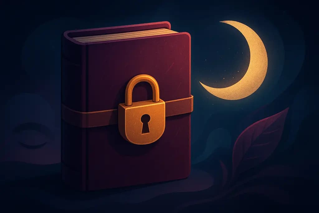 Dream illustration: Locked diary