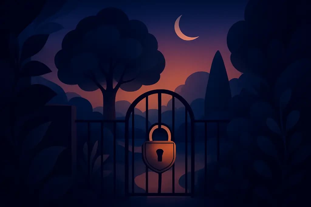 Dream illustration: Locked garden