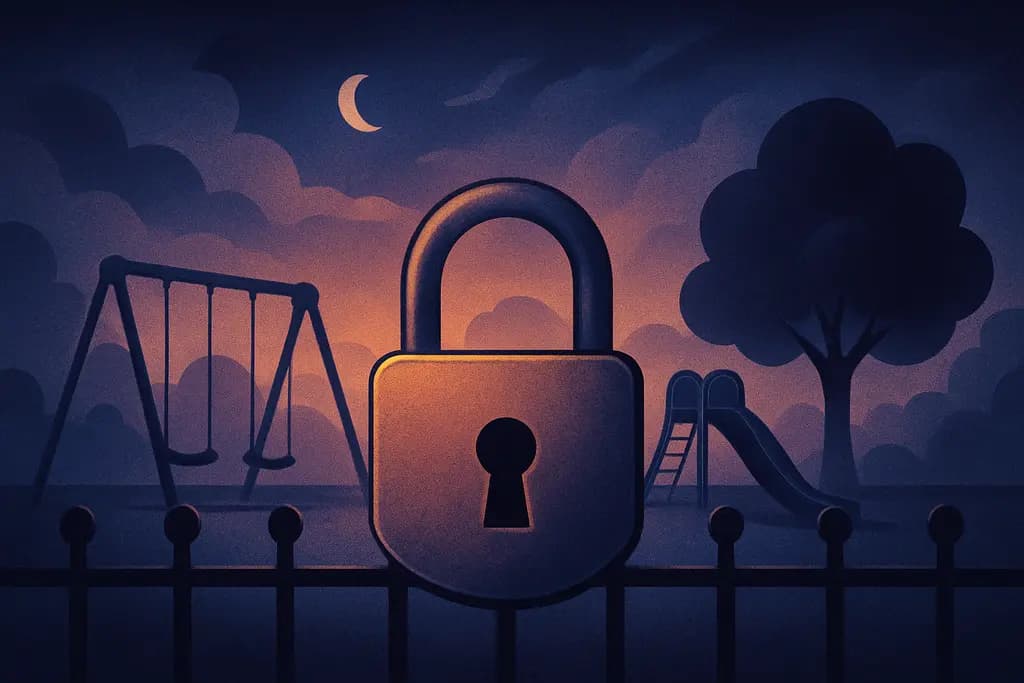 Dream illustration: Locked playground