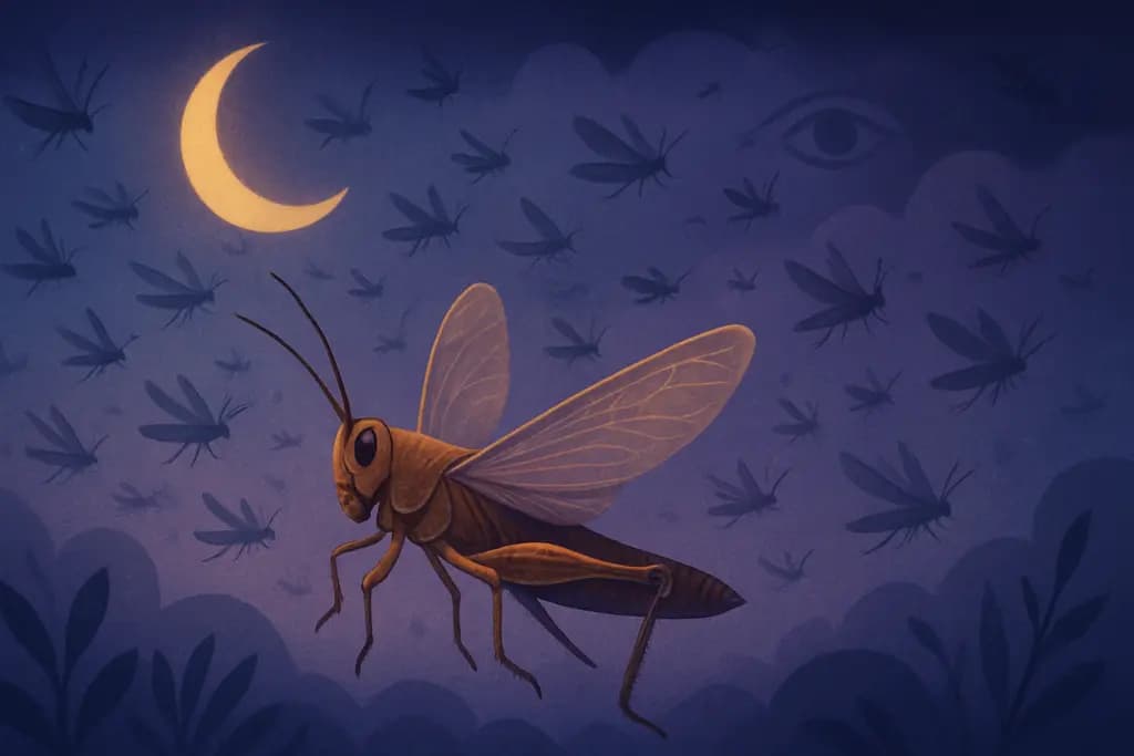 Dream illustration: Locust swarm