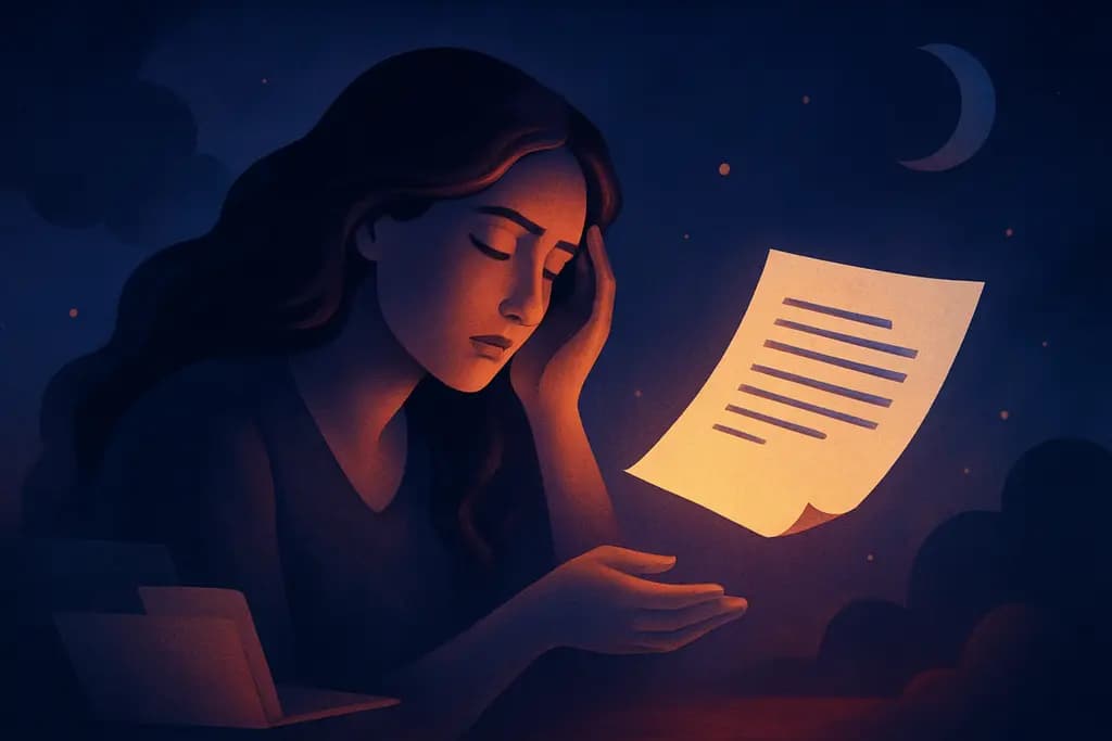 Dream illustration: Losing a crucial page from an important document
