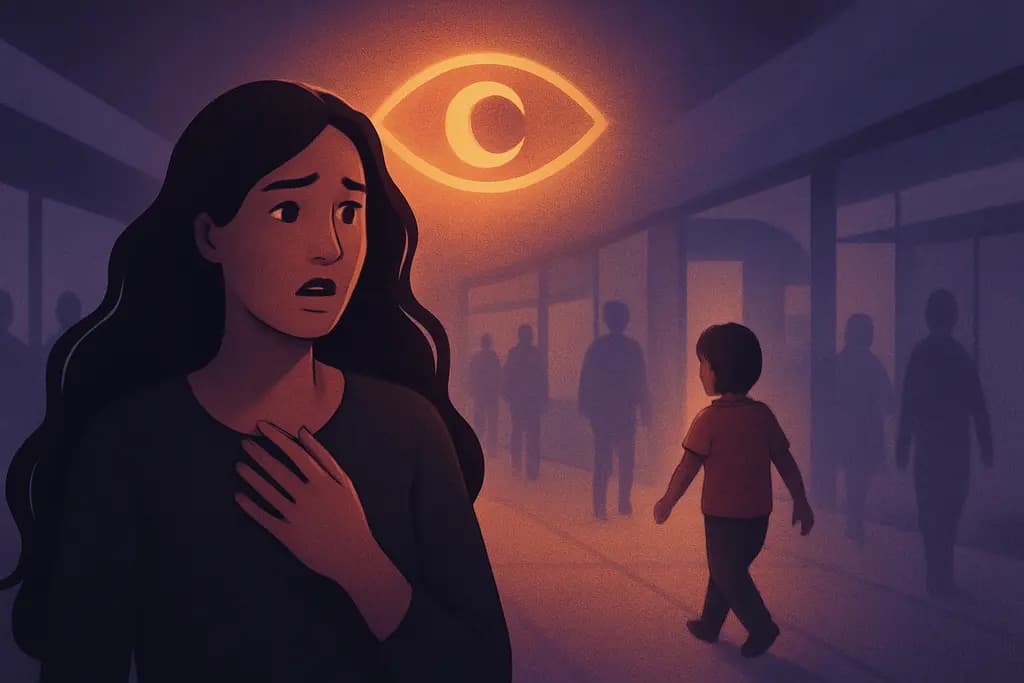 Dream illustration: Losing Sight of Your Child in Public