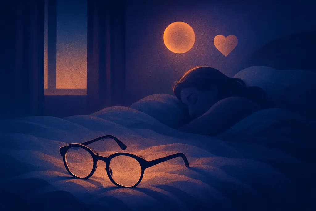 Dream illustration: lost eyeglasses in bed dream meaning