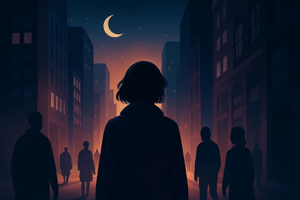Dream illustration: Lost in a city