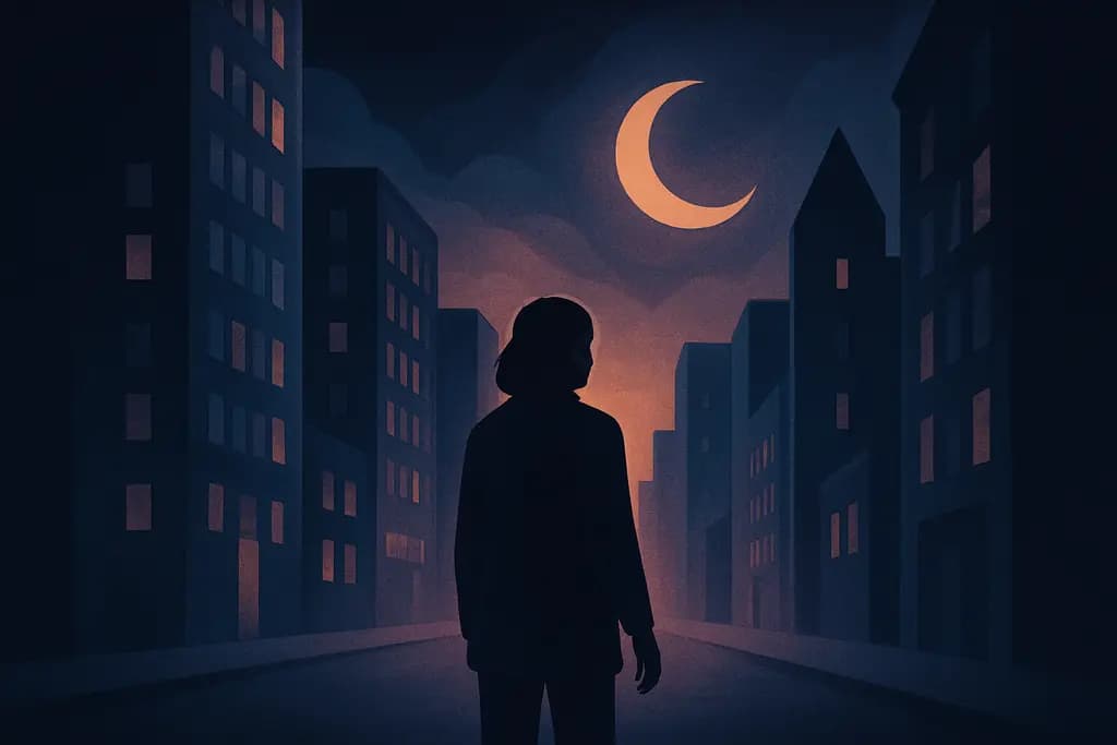 Dream illustration: Lost in an unfamiliar city
