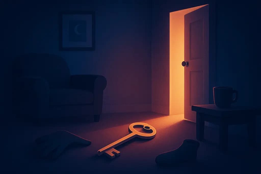 Dream illustration: lost objects in house
