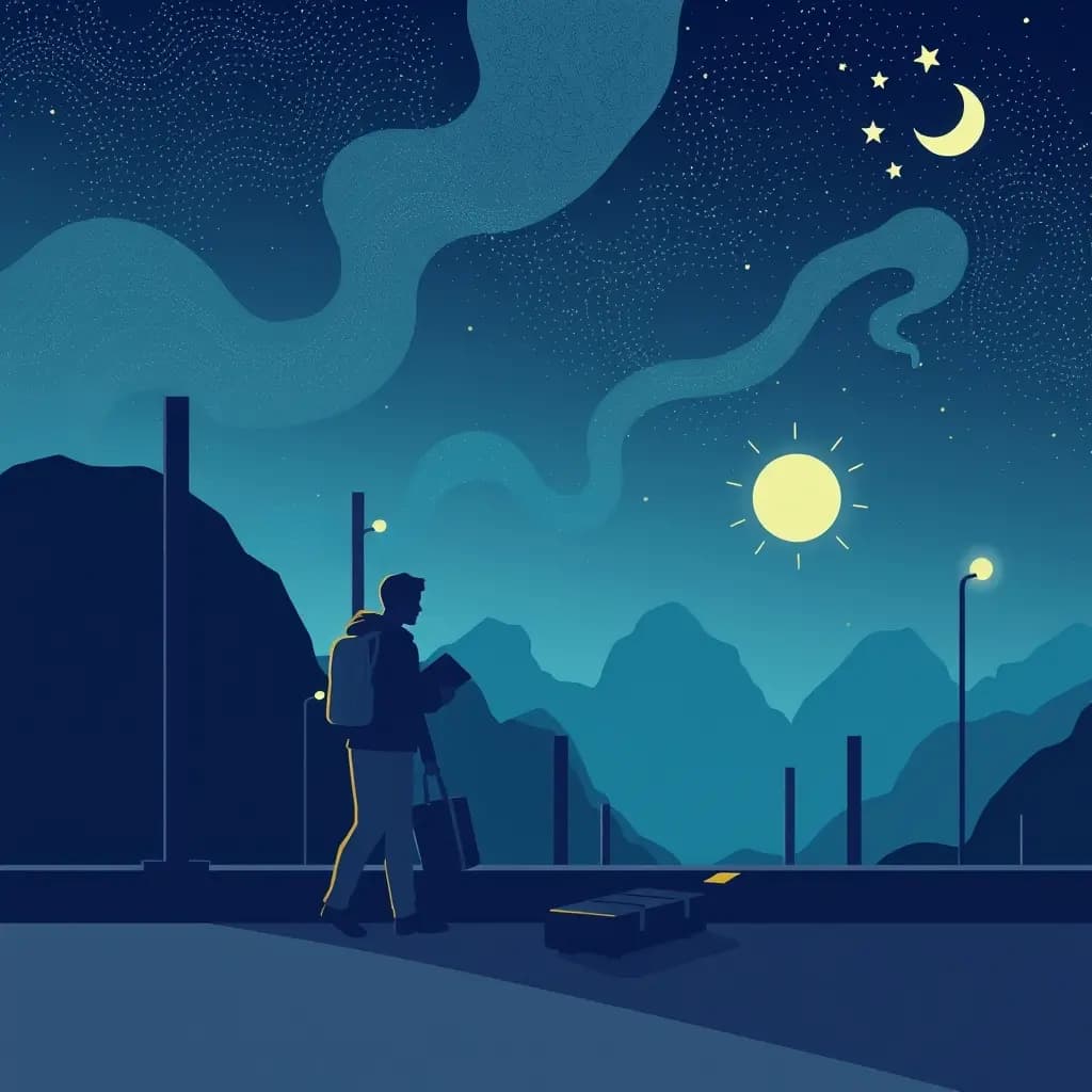 Dream illustration: Lost passport at border