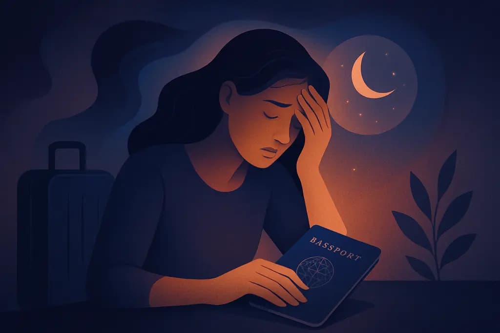 Dream illustration: Lost passport before a trip