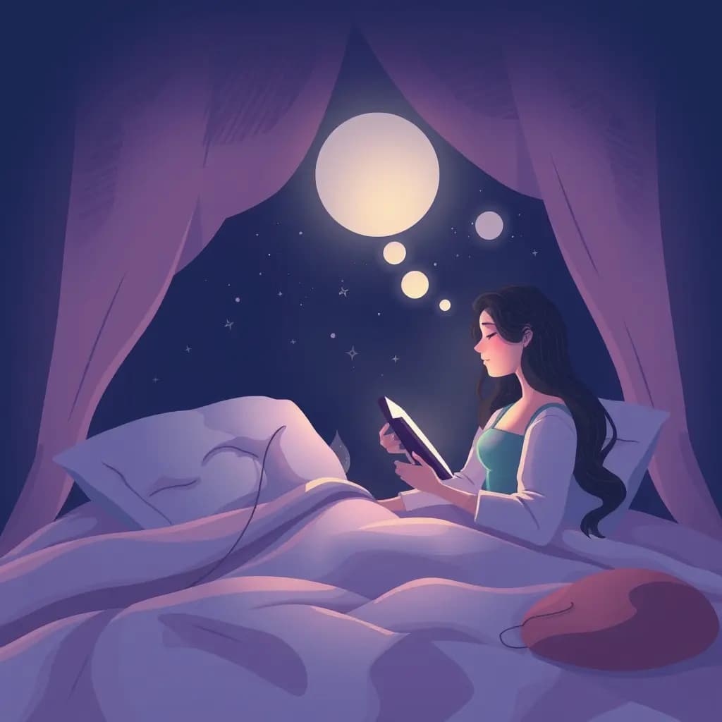 Dream illustration: Lucid and reading thoughts