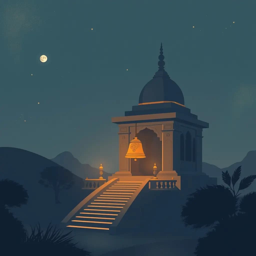 Dream illustration: Lunar temple bell sounding