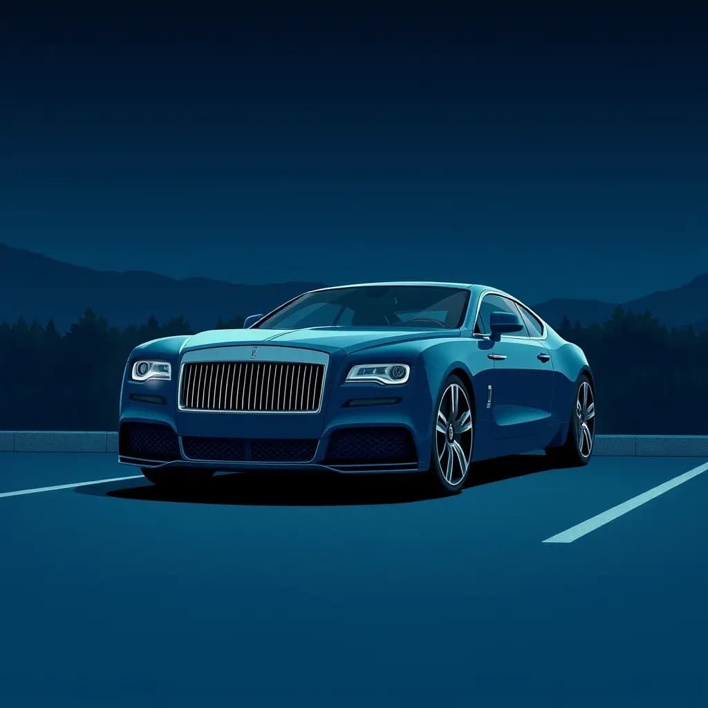 Dream illustration: Luxury Car Parked But Unopenable