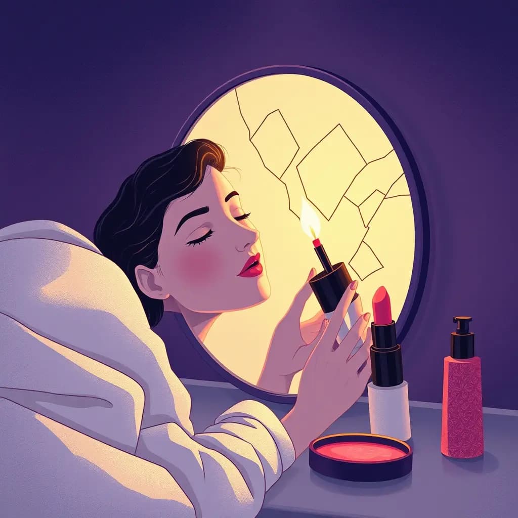 Dream illustration: Makeup That Won't Apply Properly