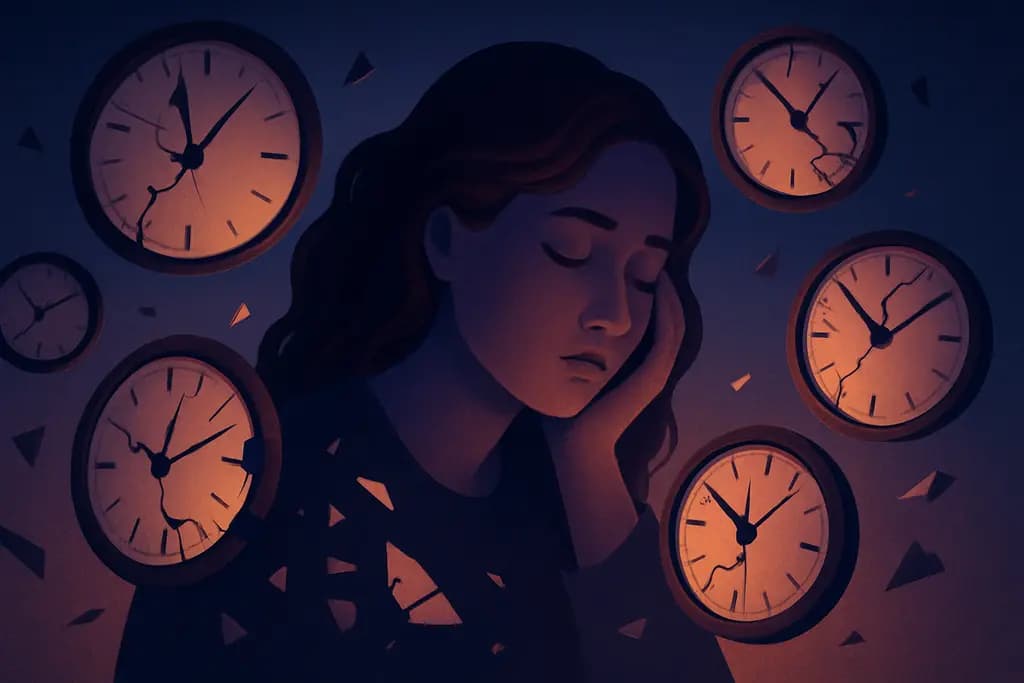 Dream illustration: many broken clocks dream