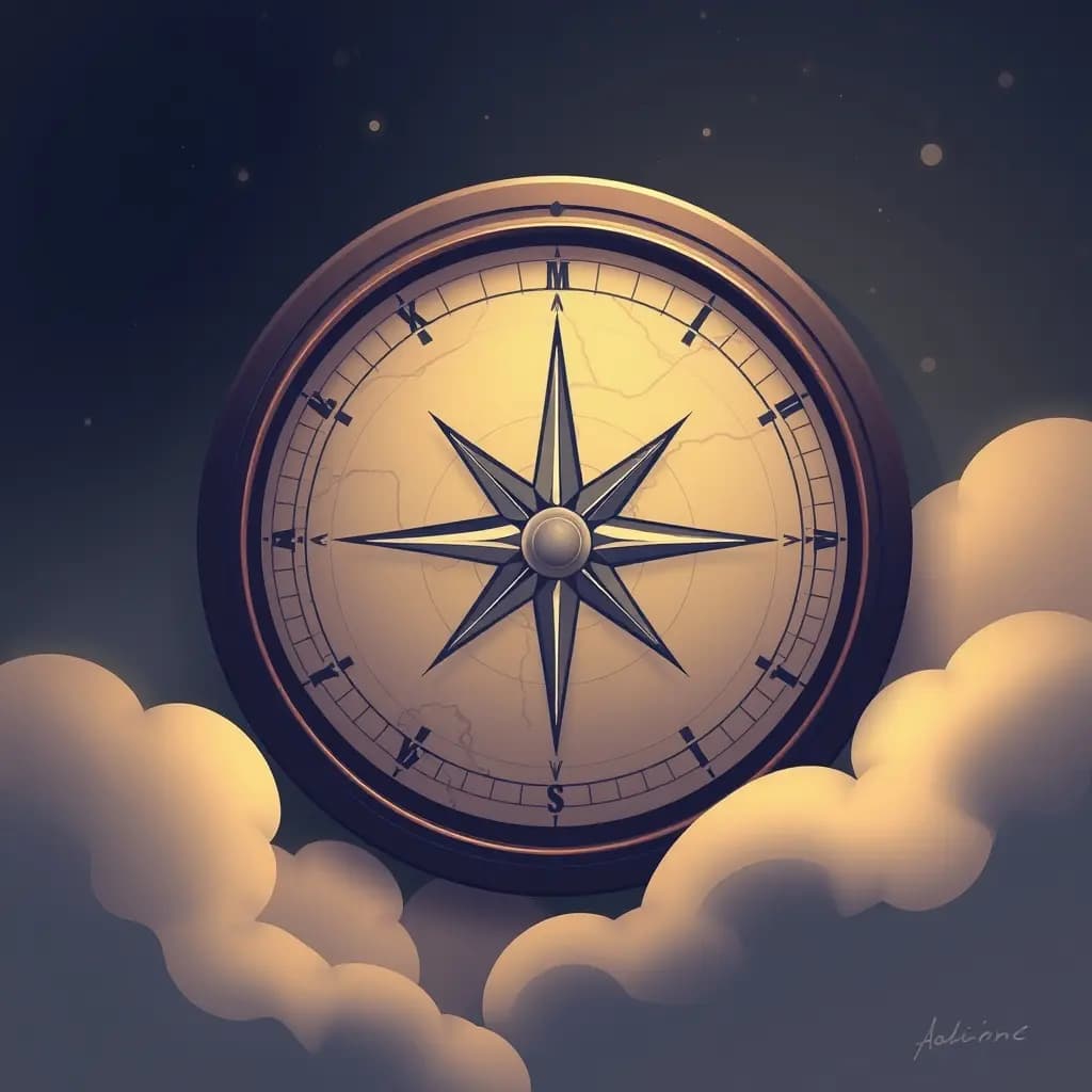 Dream illustration: Map or Compass Guiding You