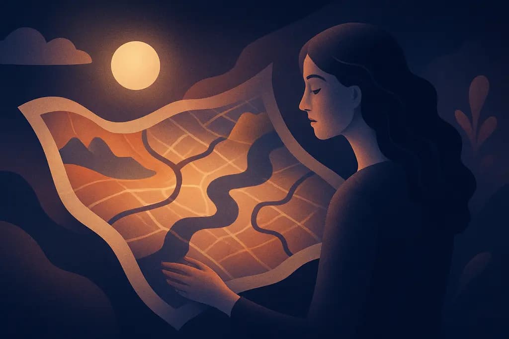 Dream illustration: Maps That Keep Changing