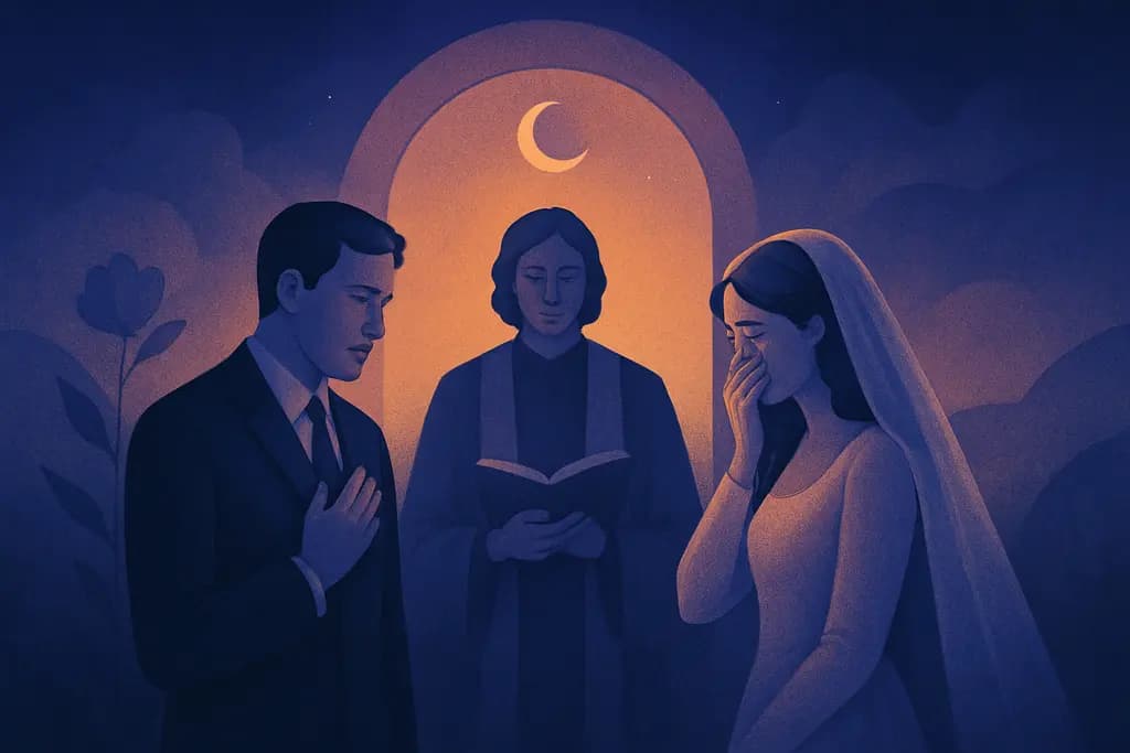 Dream illustration: Marriage ceremony where you forget your vows