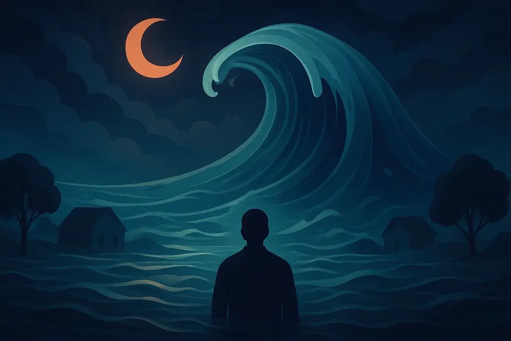 Dream illustration: Massive flood
