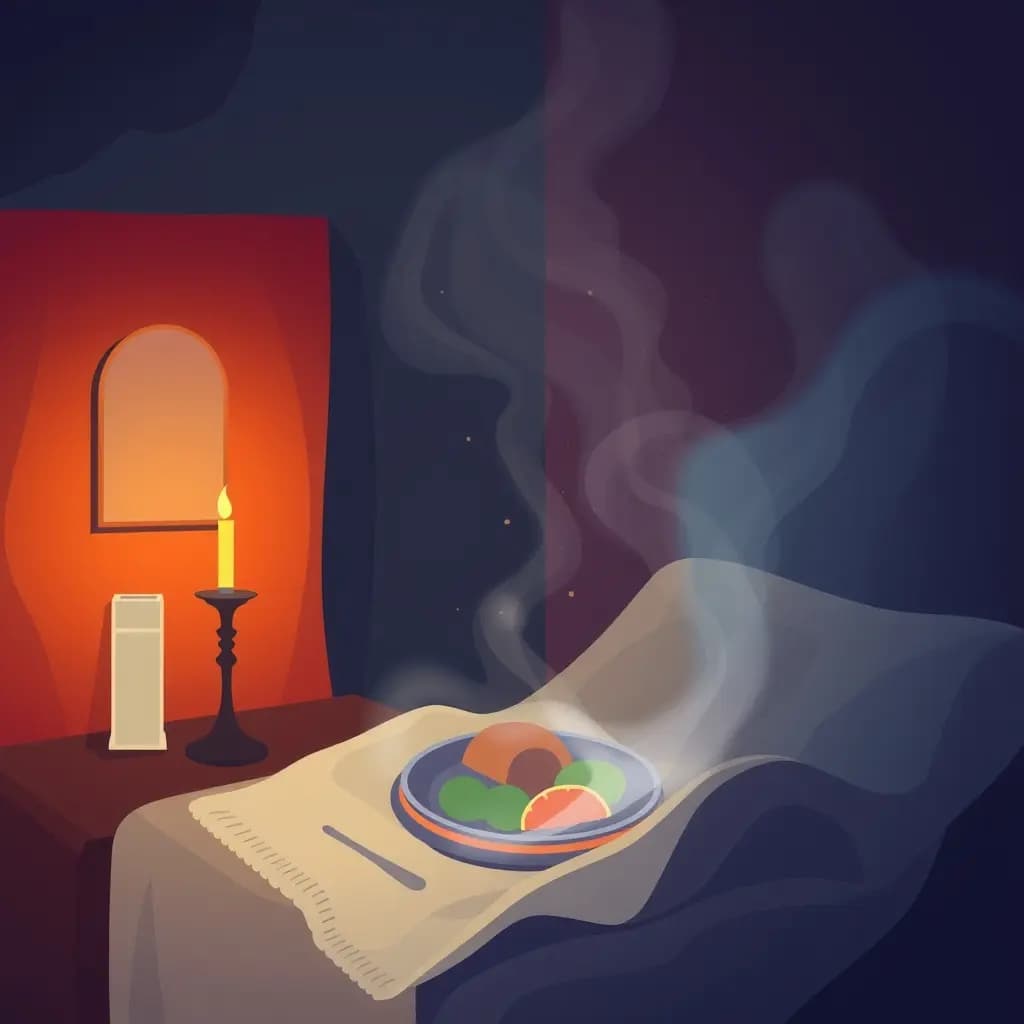 Dream illustration: Meal disappears before eating