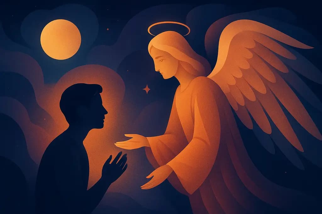 Dream illustration: Meeting an angel