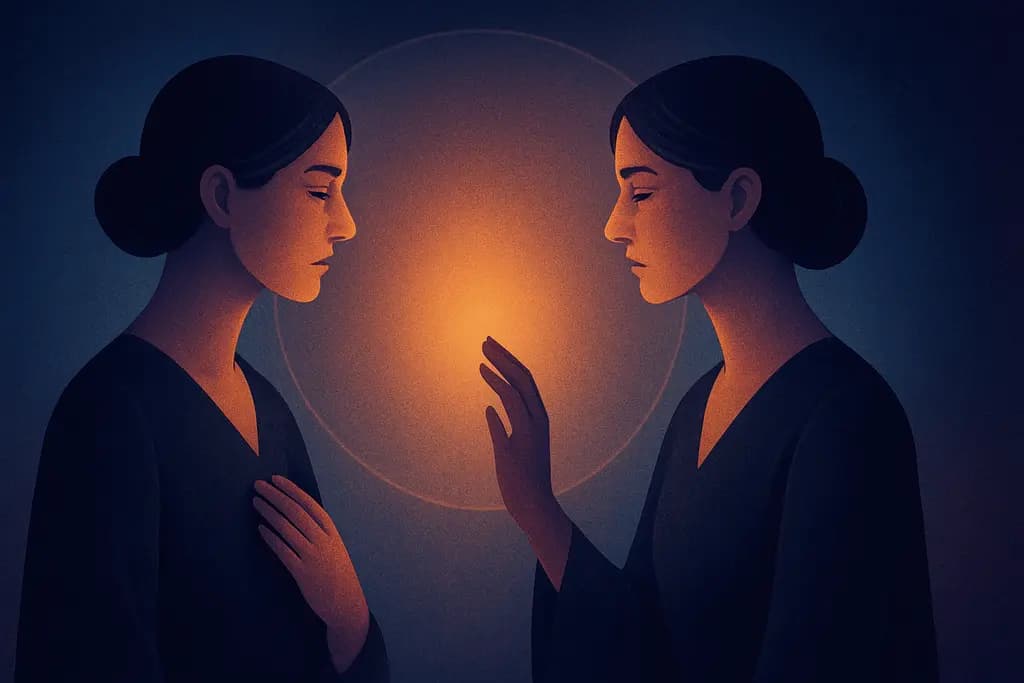 Dream illustration: Meeting your doppelgänger or twin