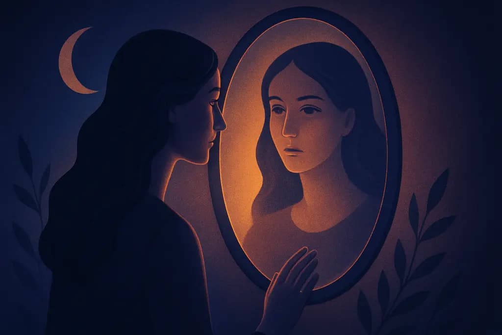 Dream illustration: Mirror reflection