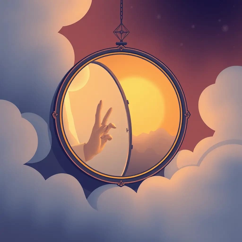 Dream illustration: Mirrors that reflect possible futures