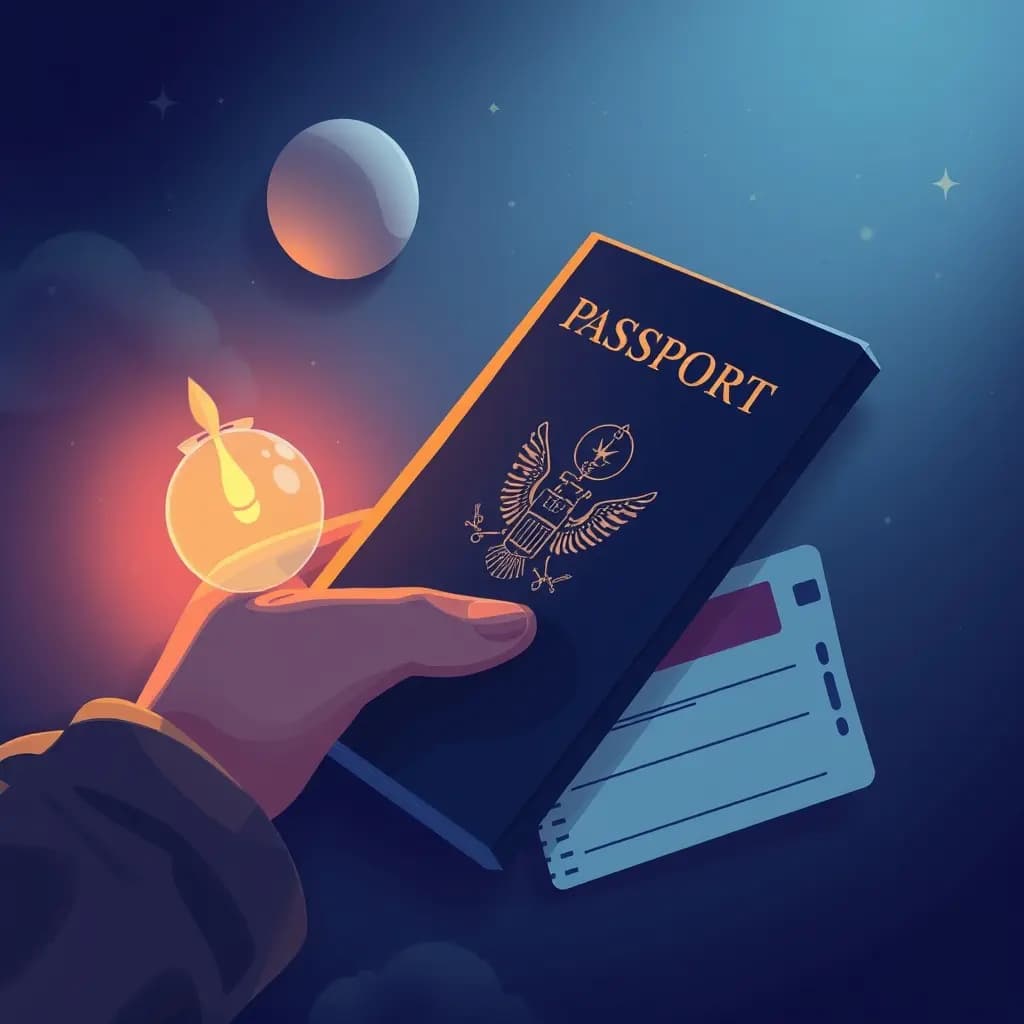 Dream illustration: Misplacing Passport and Plane Ticket