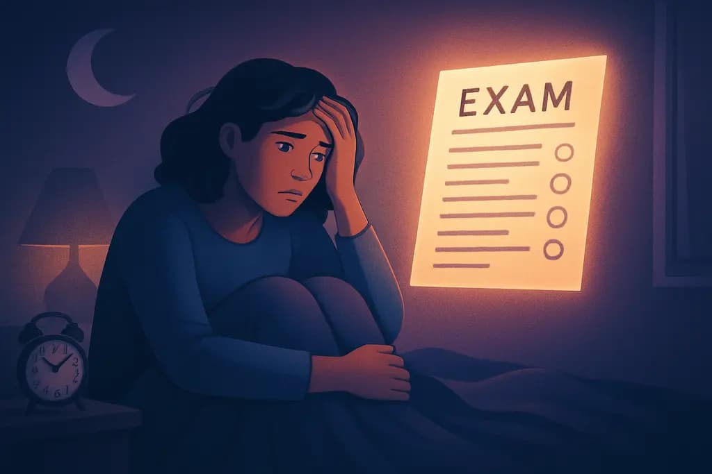 Dream illustration: Missing an important exam or test