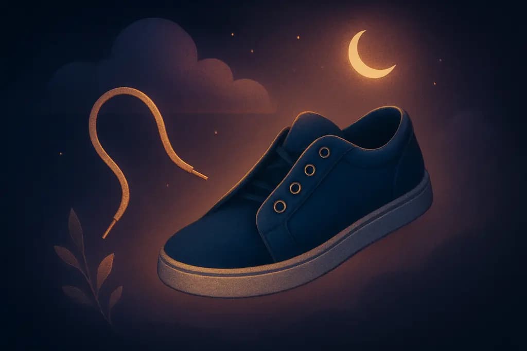 Dream illustration: Missing shoelace