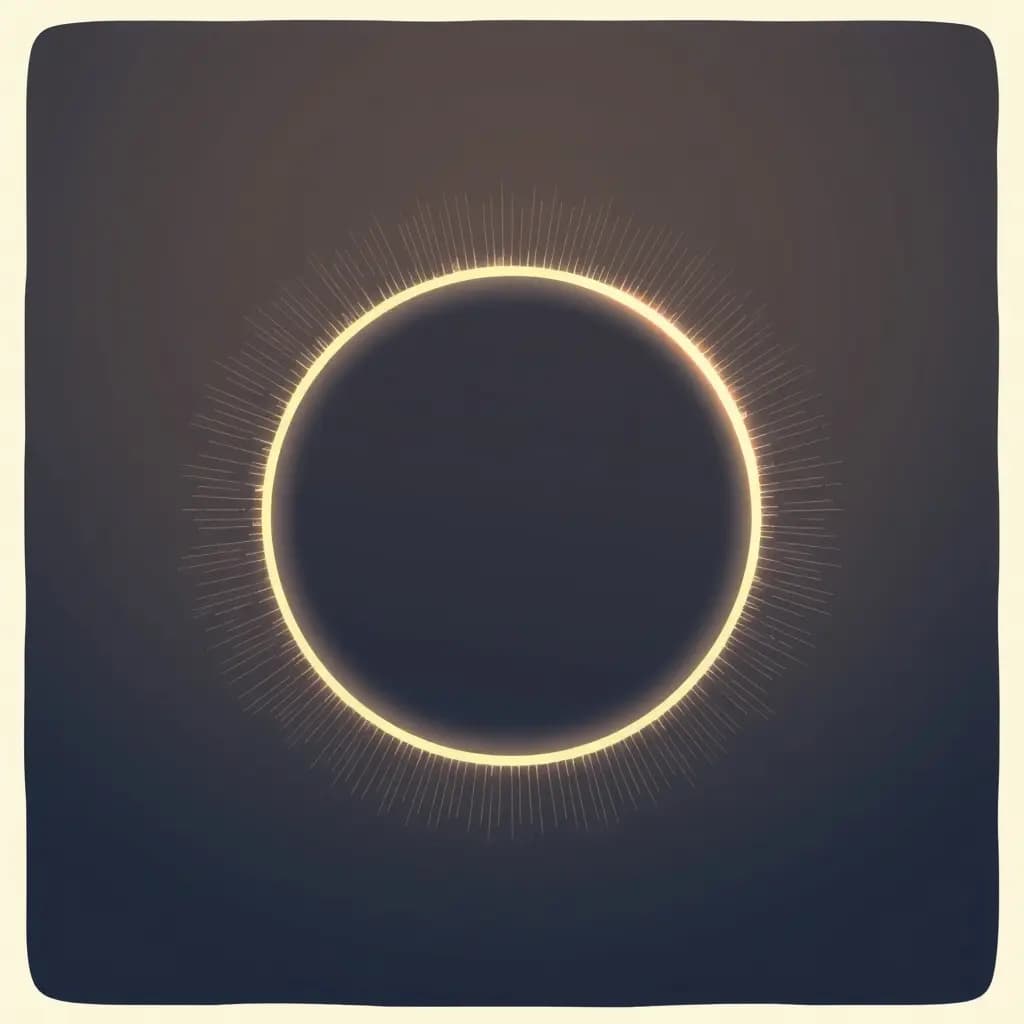 Dream illustration: Moon halo expanding rapidly